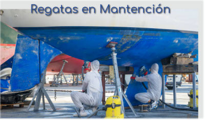 Veleros compitiendo en una regata del club